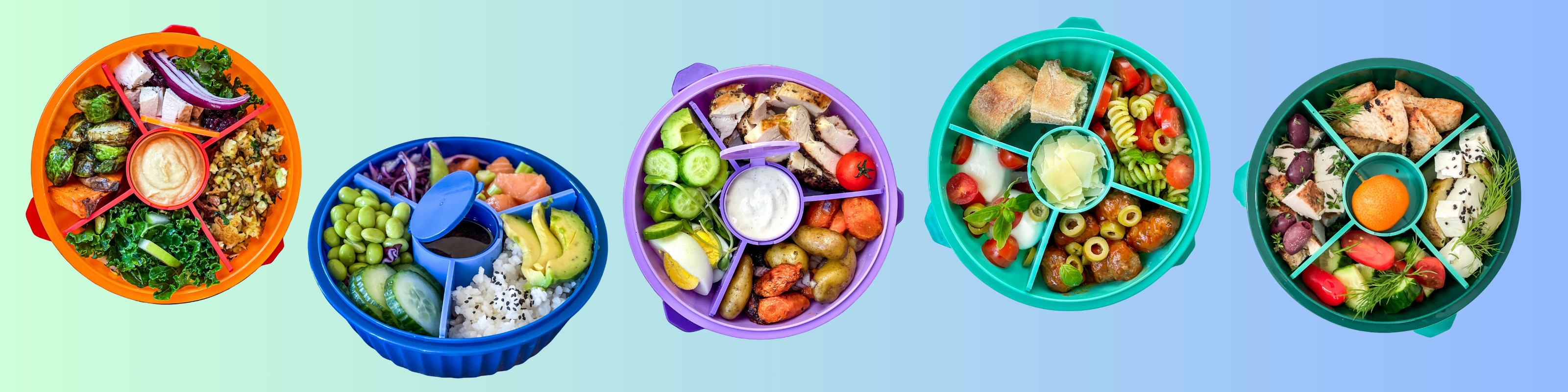 Thermal Food Jar for Hot Lunch - Yumbox Zuppa with Spoon and Band Neptune  Blue- 14oz