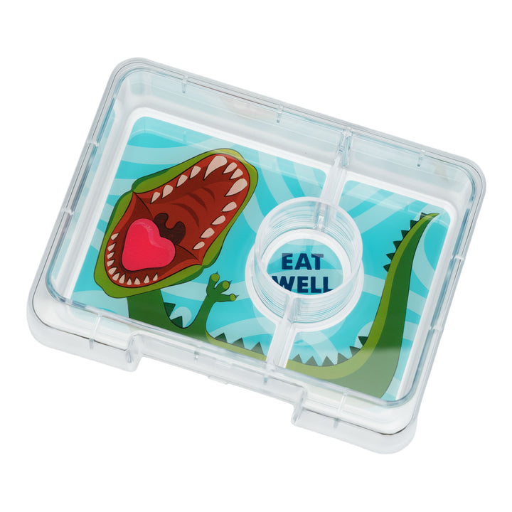 Snack Size Bento Lunch Box Surf Blue (Dinosaur)