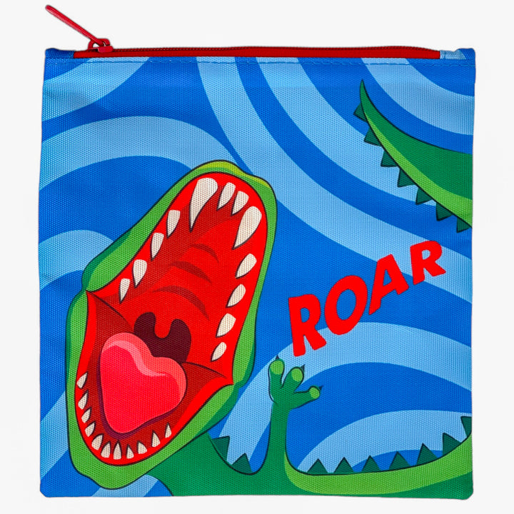 Reusable Sandwich Bag - Set of 2 - Navy & Dino
