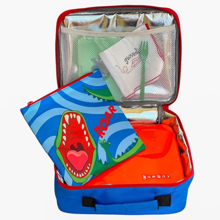 Reusable Sandwich Bag - Set of 2 - Navy & Dino