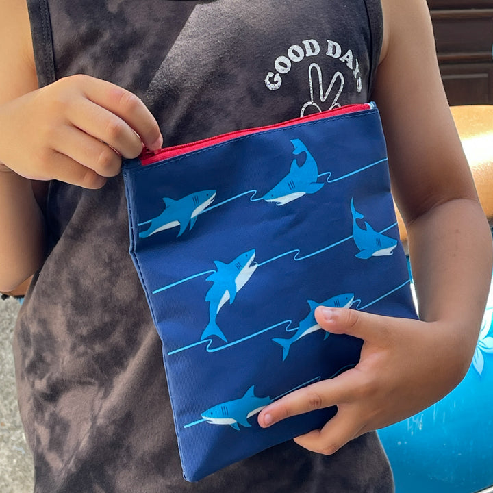 Reusable Sandwich Bag - Set of 2 - Atlantic Sharks & Funny Monsters