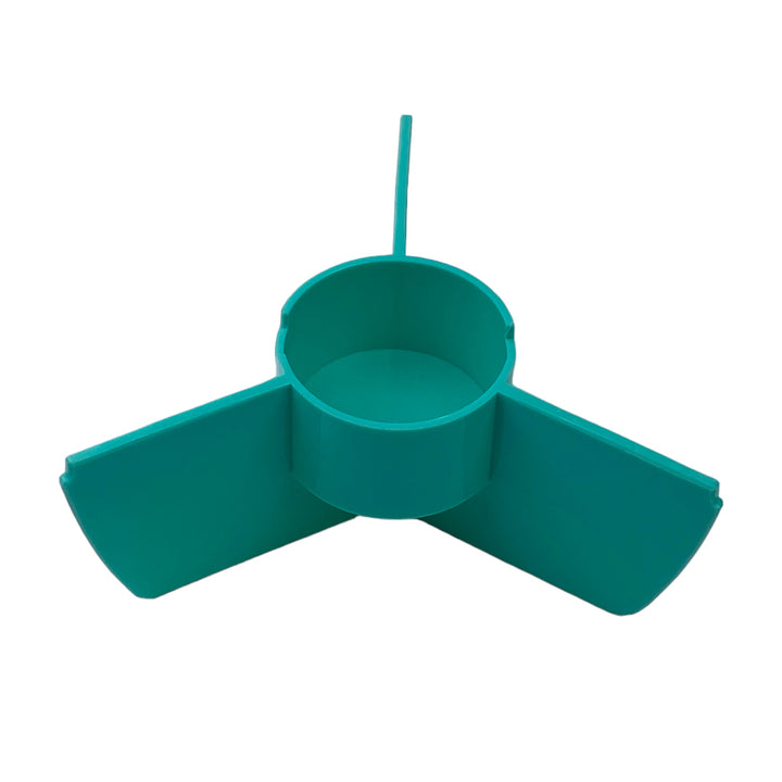 Poke Salad Bowl with 3 Part Divider - Paradise Aqua