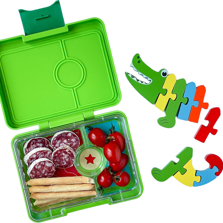 Snack Size Bento Lunch Box Jurassic Green (Shark)