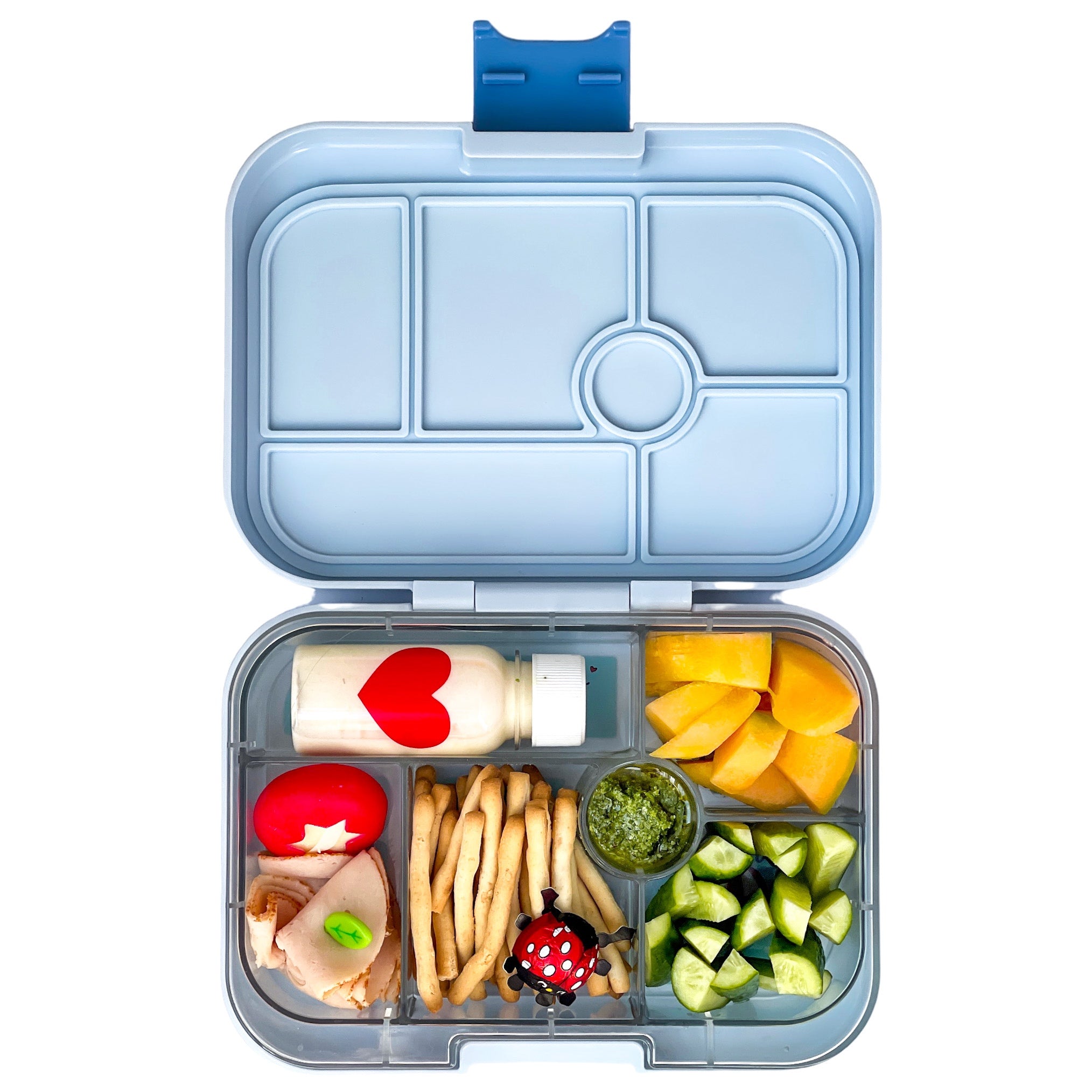  Yumbox Original - Leakproof 5-Compartment Bento Lunchbox for  Kids (2-7 Years), Easy-Open Latch, Optimal Portion Sizes & Dishwasher Safe  Tray (Hazy Gray) : Home & Kitchen