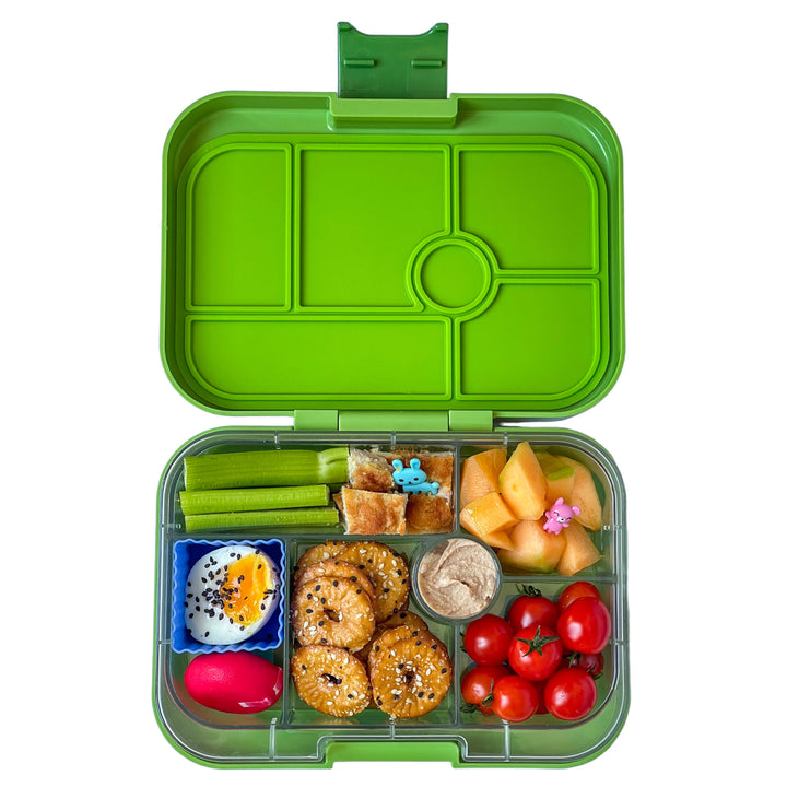 Leakproof Bento Box for Kids - Yumbox Original Matcha Green with Monster Tray