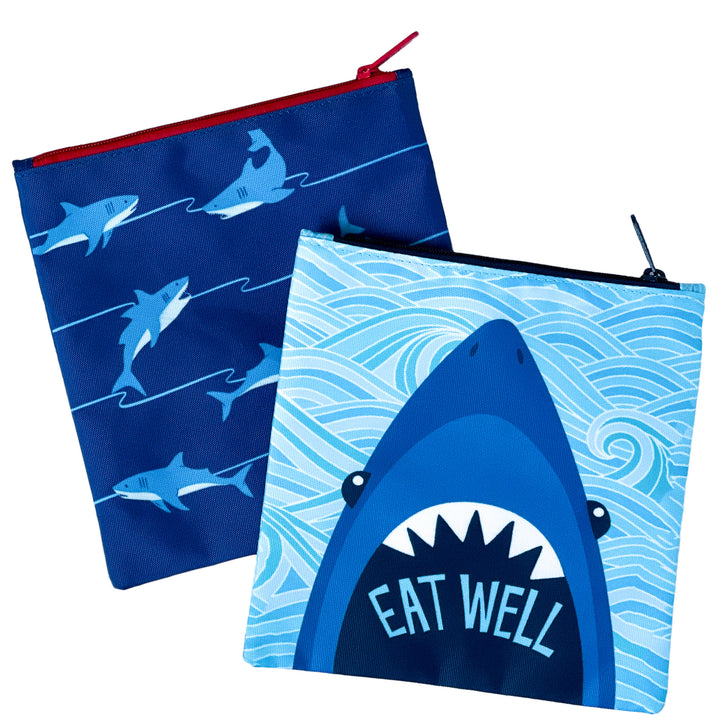 Reusable Sandwich Bag - Set of 2 - Sharks Duo