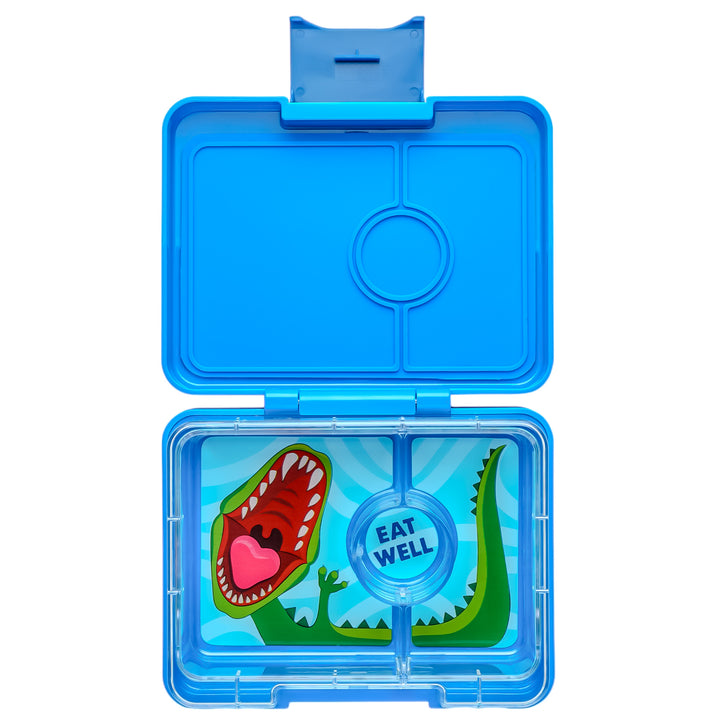 Snack Size Bento Lunch Box Surf Blue (Dinosaur)