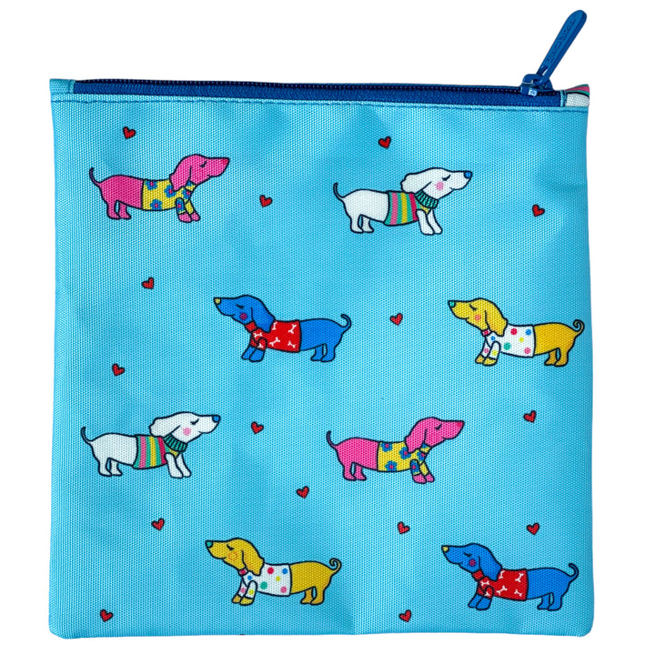 Reusable Sandwich Bag - Set of 2 - Doggies & Hearts