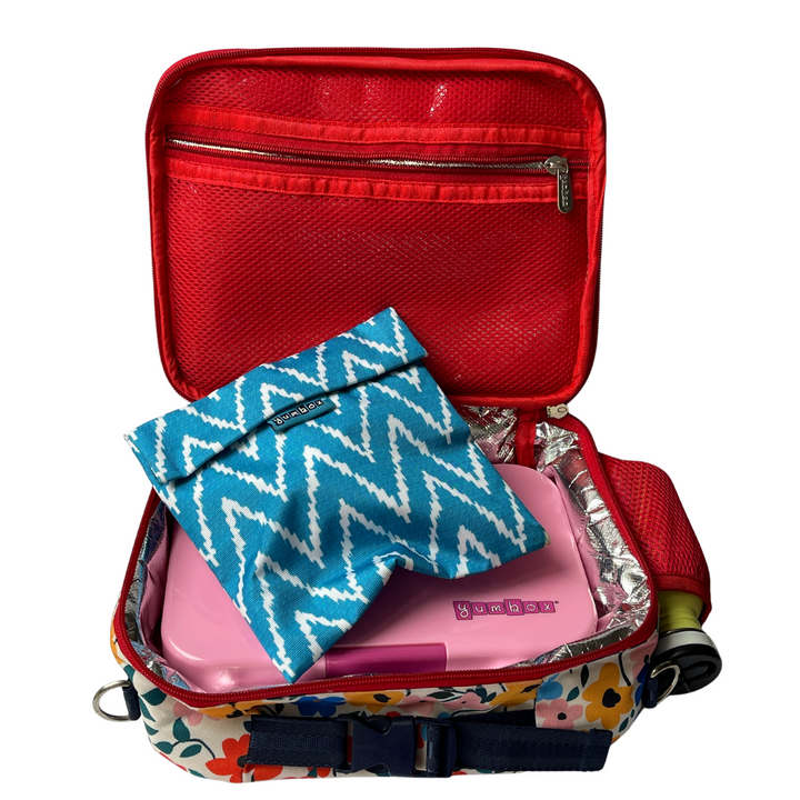Reusable Sandwich Bag - Teal Zig Zag