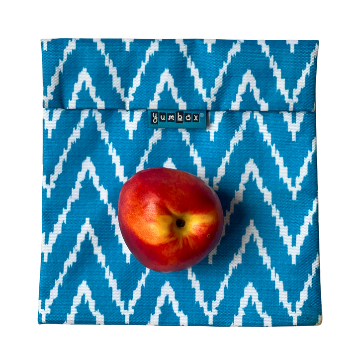 Reusable Sandwich Bag - Teal Zig Zag