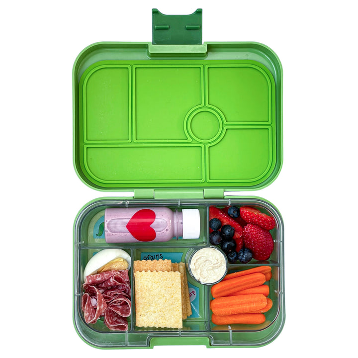 Leakproof Bento Box for Kids - Yumbox Original Matcha Green with Monster Tray
