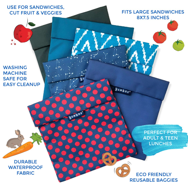 Reusable Sandwich Bag - Navy