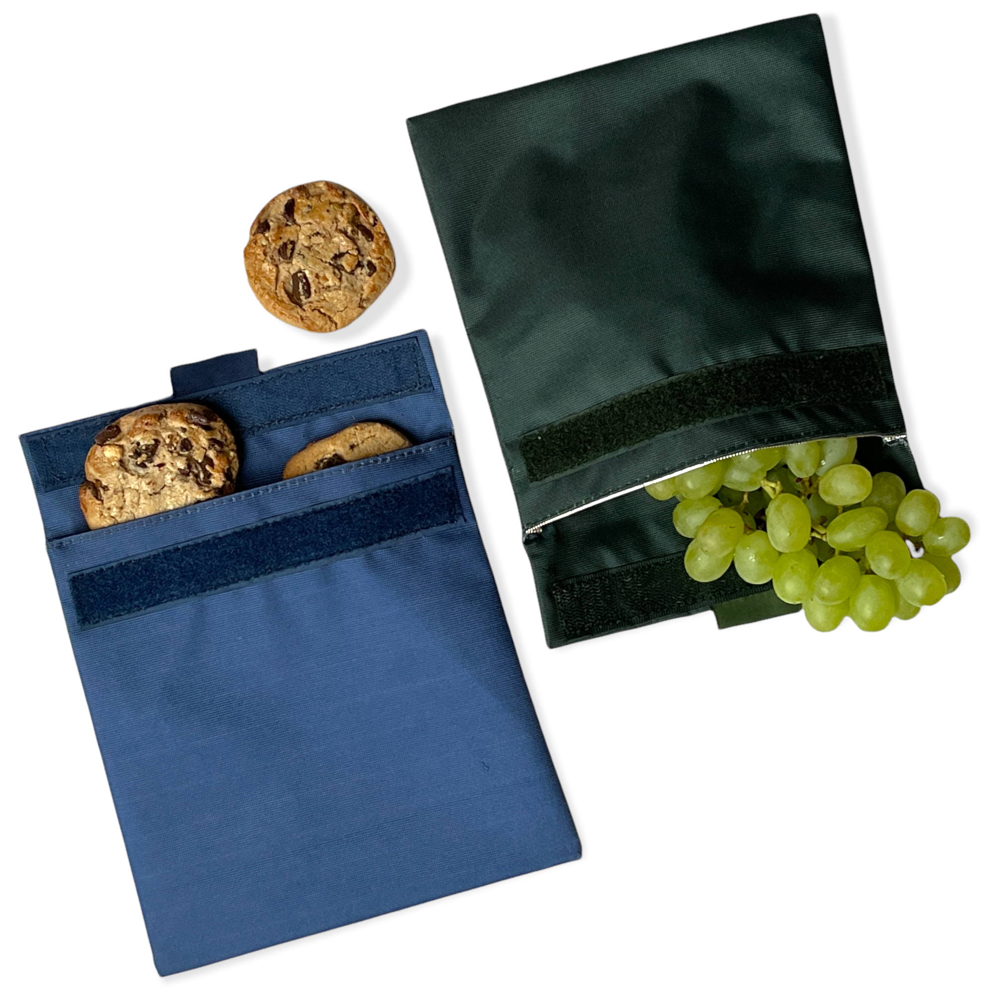 Reusable Sandwich Bag - Set of 2 - Navy & Zesty Pochettes