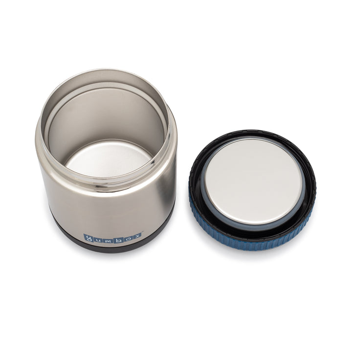 Yumbox Zuppa Thermal Food Jar with Spoon and Band - Twilight Black, 14oz