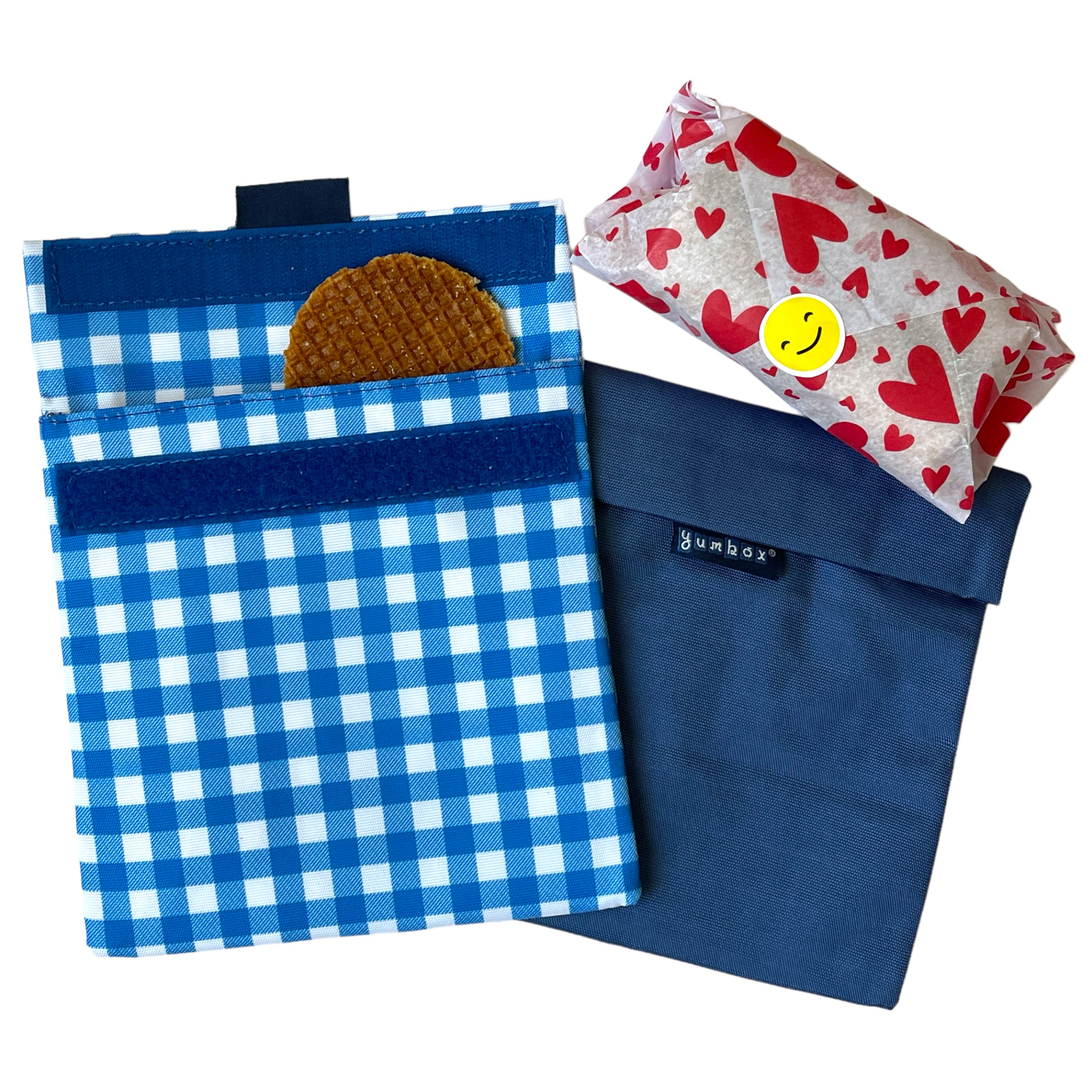 Reusable Sandwich Bag - Set of 2 - Navy & Zesty Pochettes