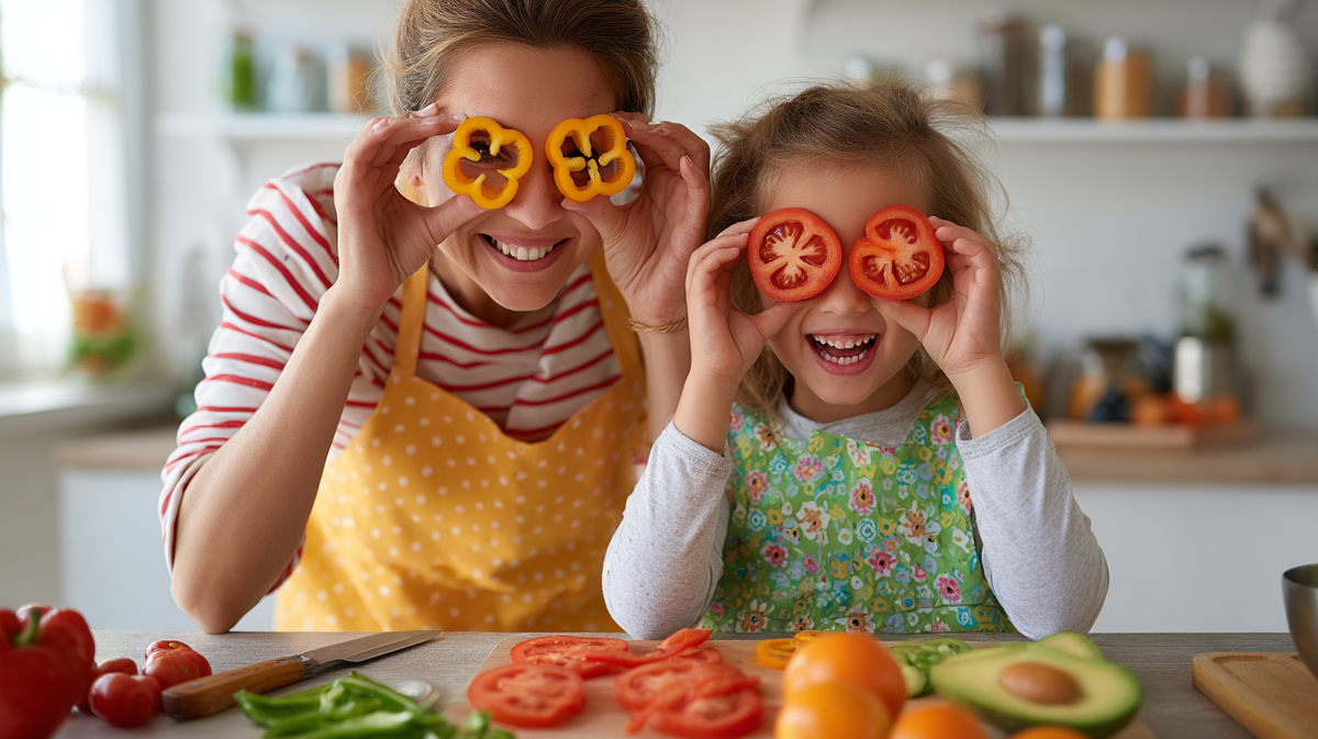 Mom and Daughter prepping packed lunch