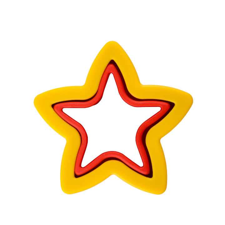 3-in-1 Sandwich Cutter Stainless Steel - Star Shape