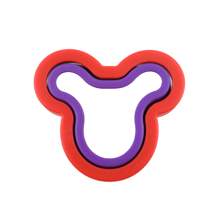 3-in-1 Sandwich Cutter Stainless Steel - Mouse Ears Shape