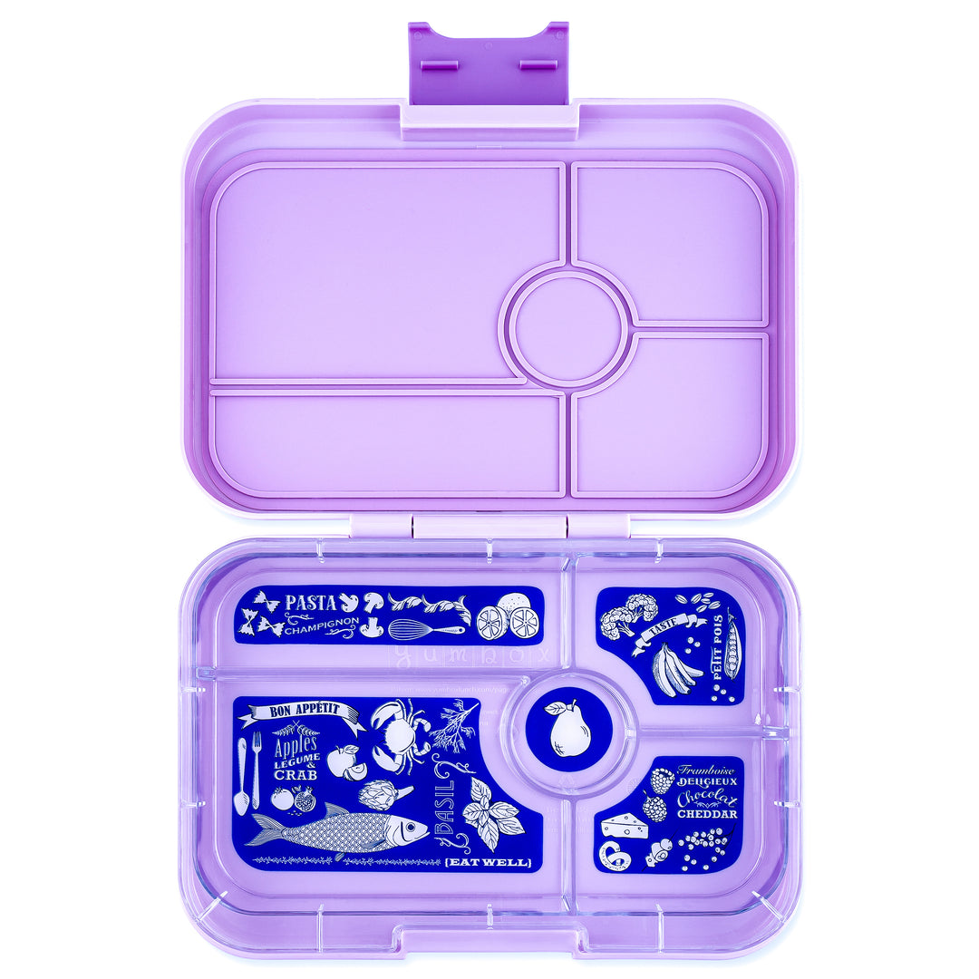 Set 2 Bentgo Kids Chill Lunch Box 4 Compartments Ice Tray Leak proof Purple  New