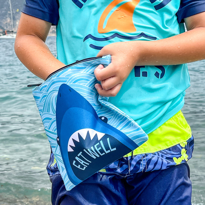 Reusable Sandwich Bag - Set of 2 -Pacific Shark & Funny Monsters