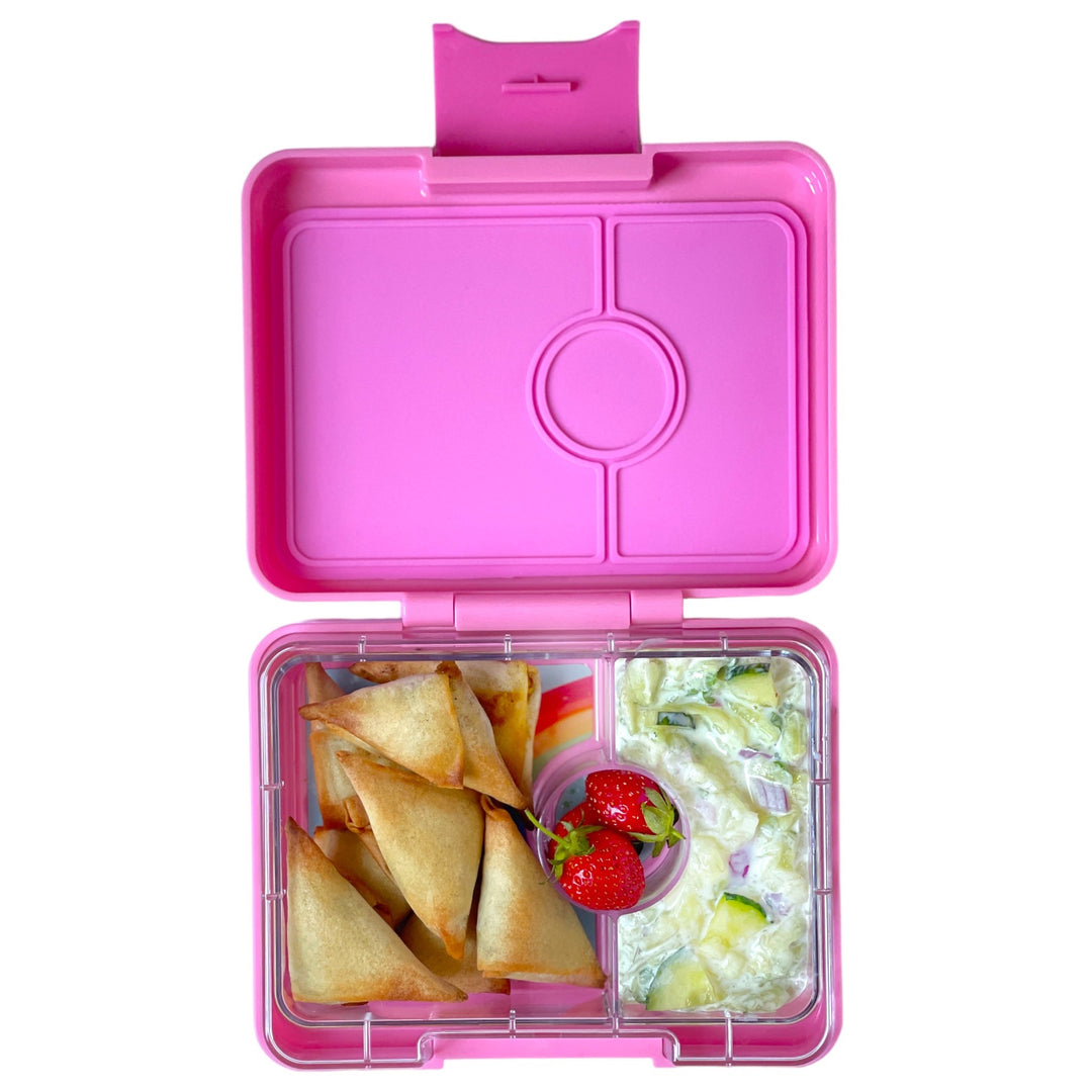 Snack Size Bento Lunch Box Coco Pink (Rainbow)