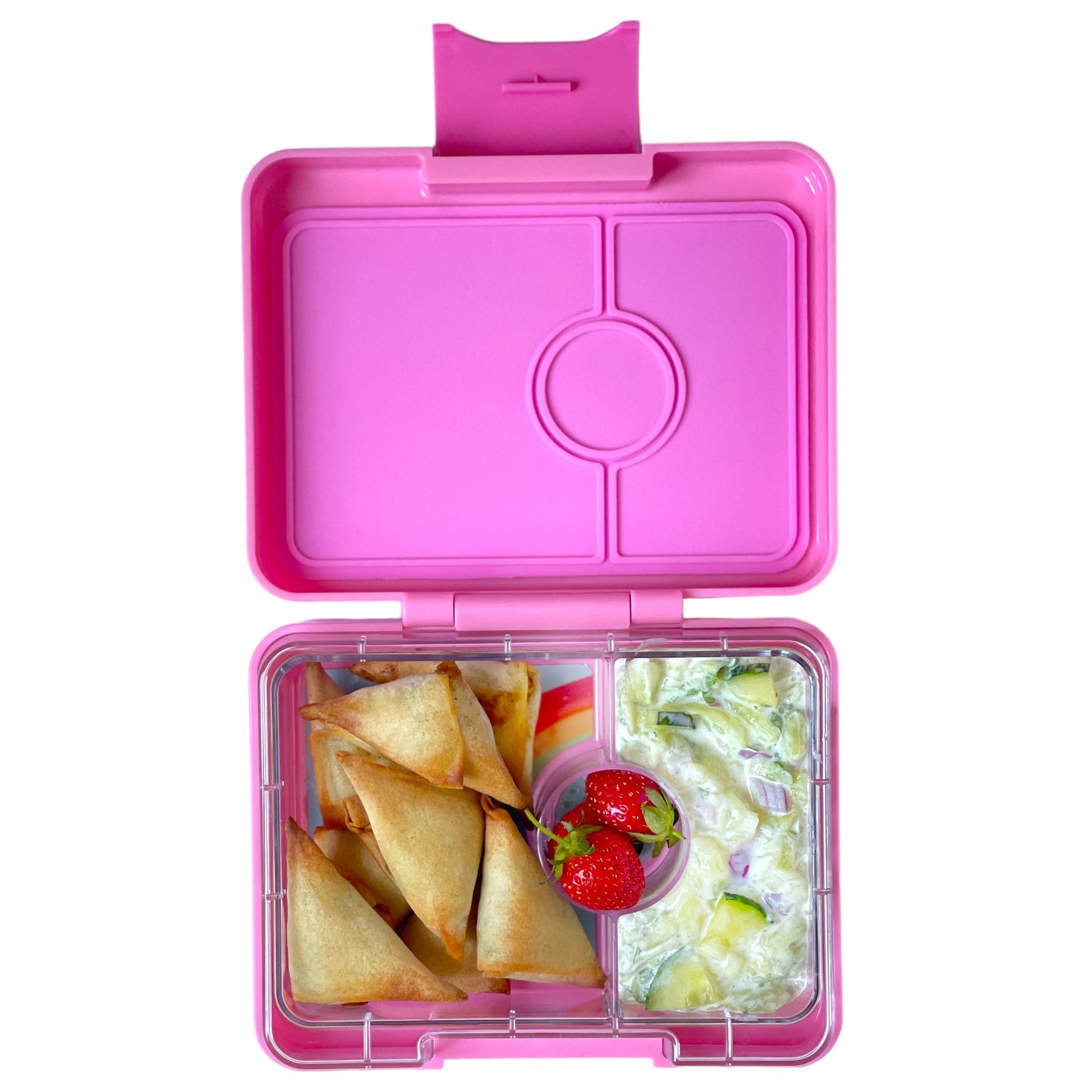 Yumbox Misty Aqua Rainbow Snack Size Bento Box