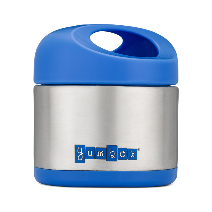 Yumbox Cubi Thermal Food Jar for Kids - Easy Carry and Open Lid 10 oz  - Surf Blue