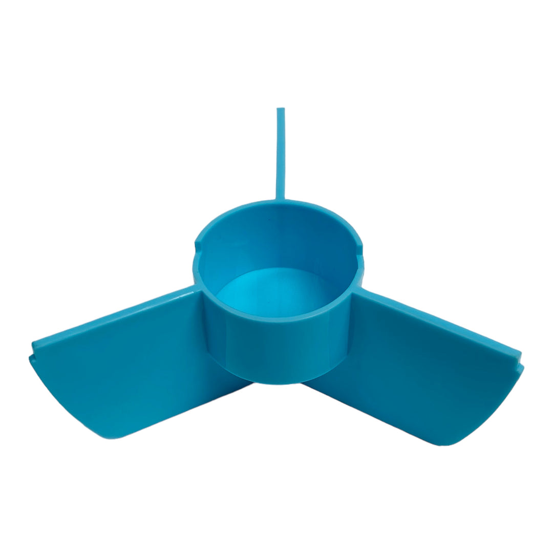 Poke Bowl with 3 Part Divider - Hawaii Blue