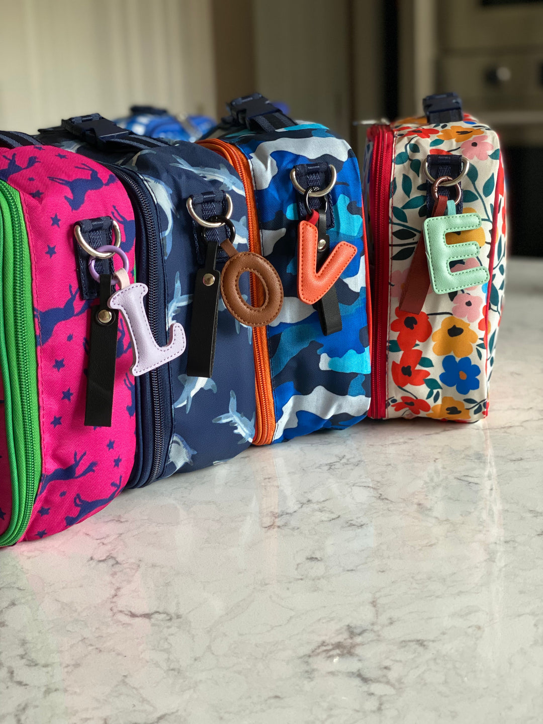 A - Z Lunch Bag Charms & Keychain Pendants