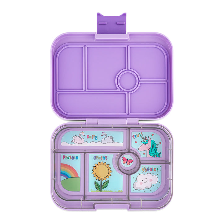 Leakproof Bento Lunch Box for Kids - Yumbox Lavande Purple (Unicorn)