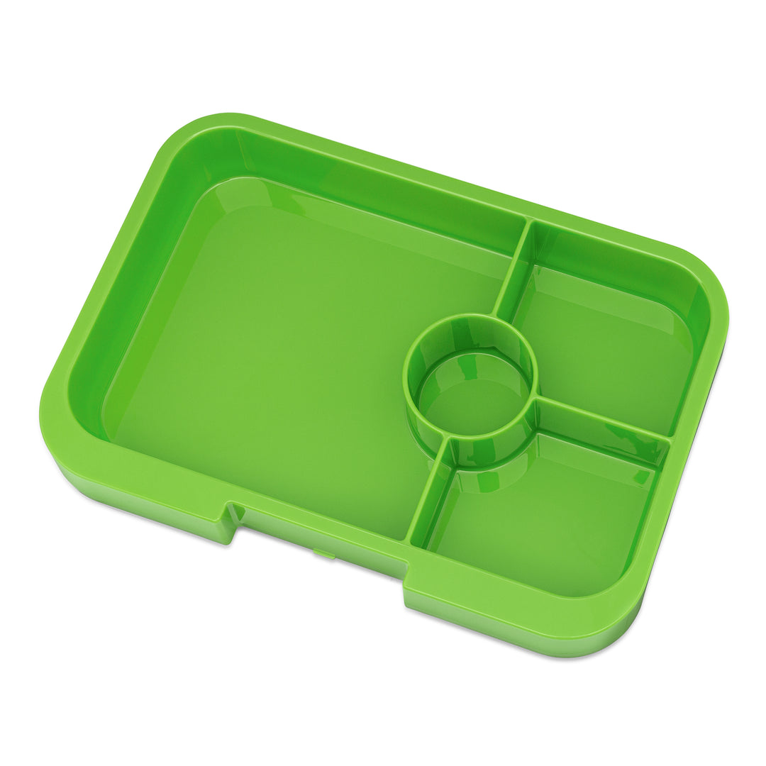 Leakproof Yumbox Tapas Bento Lunch Box - Palm Green - 4 Compartment with Lime Tray -Large Size