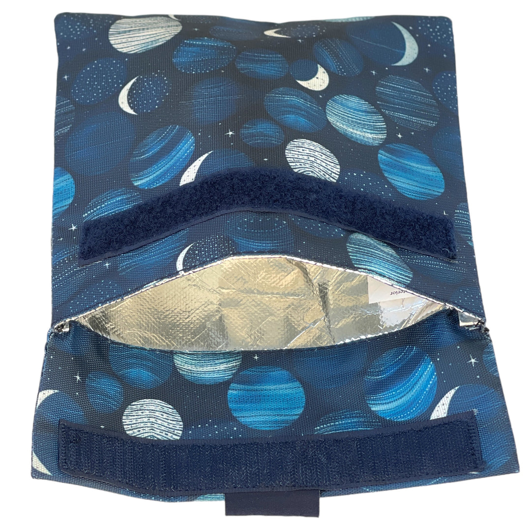 Reusable Sandwich Bag - Set of 2 - Navy & Lunar Phases
