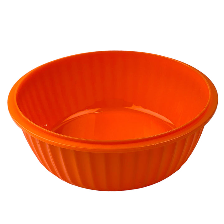 Poke Bowl with 3 Part Divider - Tangerine Orange
