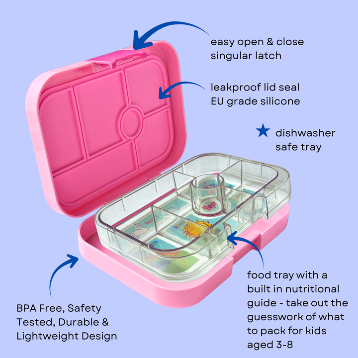Leakproof Bento Box for Kids - Yumbox Power Pink