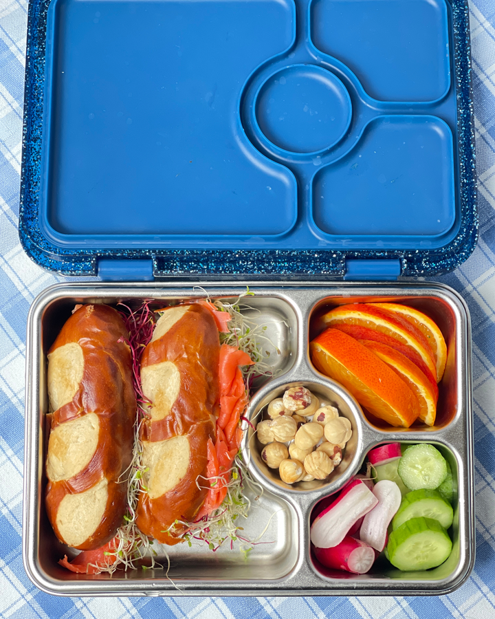 Yumbox Prêt – Leakproof Stainless Steel Bento - Twilight Blue Glitter