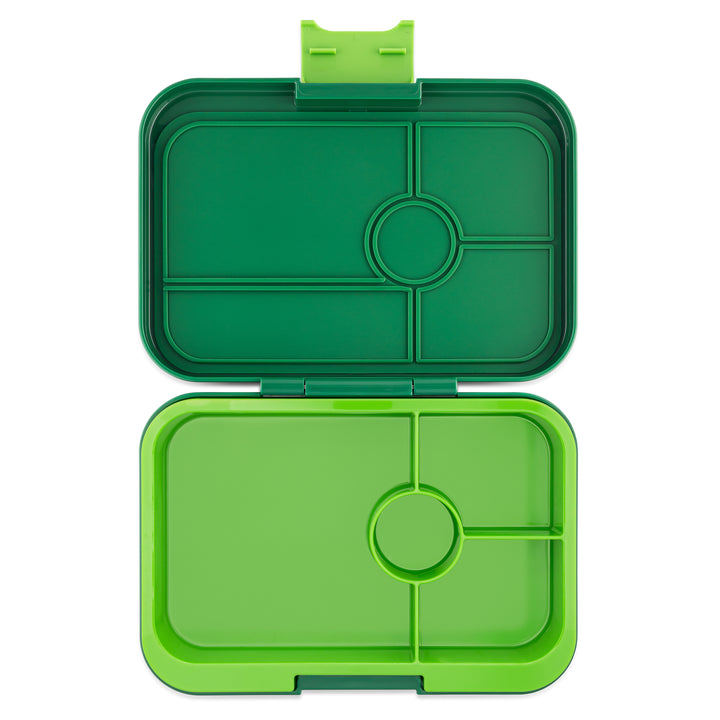 Leakproof Yumbox Tapas Bento Lunch Box - Palm Green - 4 Compartment with Lime Tray -Large Size