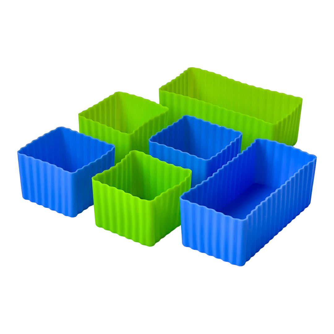 Multicolor Mini Silicone Bento Cubes Set of 8