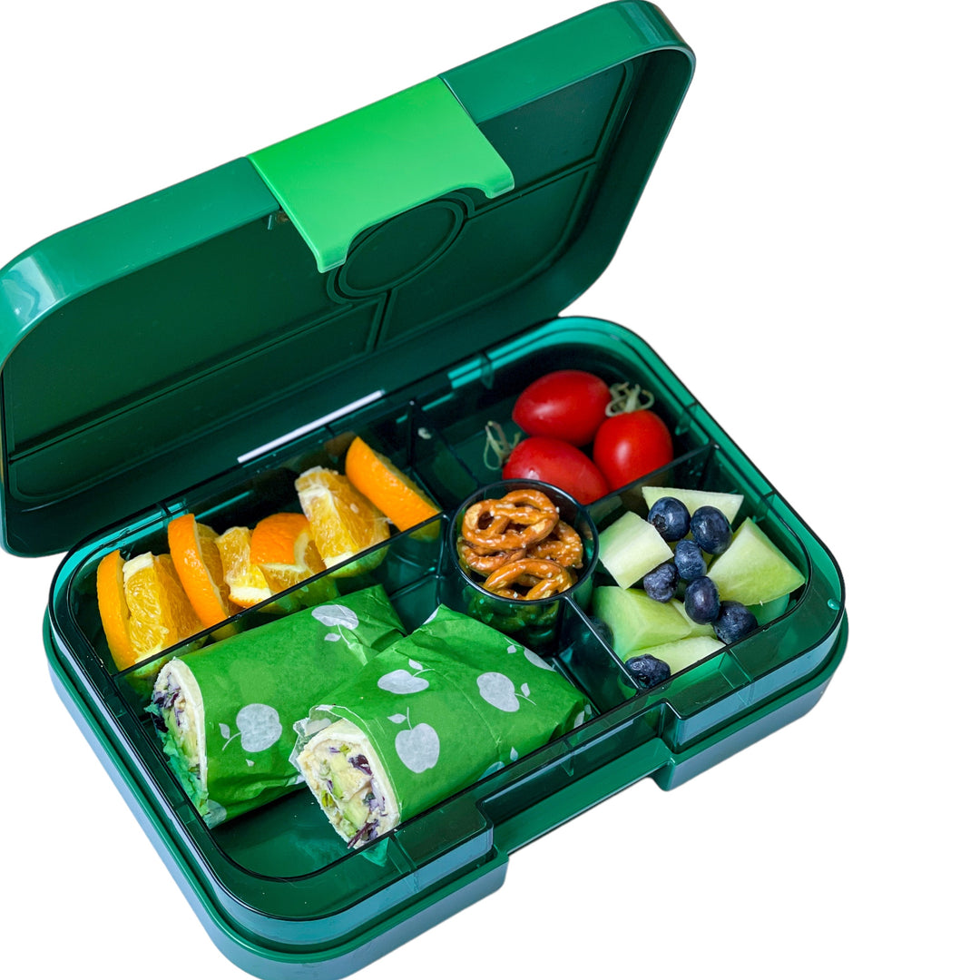 Leakproof Yumbox Tapas Bento Lunch Box - 5 Compartment - True Blue wit