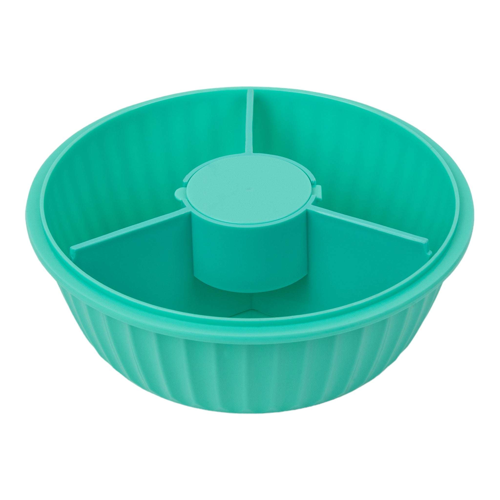 Poke Salad Bowl with 3 Part Divider - Paradise Aqua – Yumbox