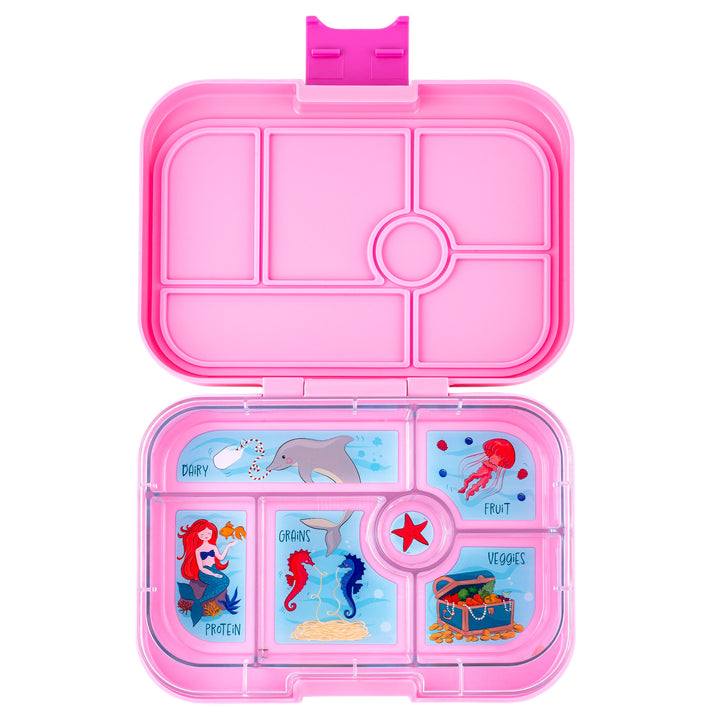 Leakproof Bento Lunch Box for Kids - Yumbox Power Pink (Mermaid)