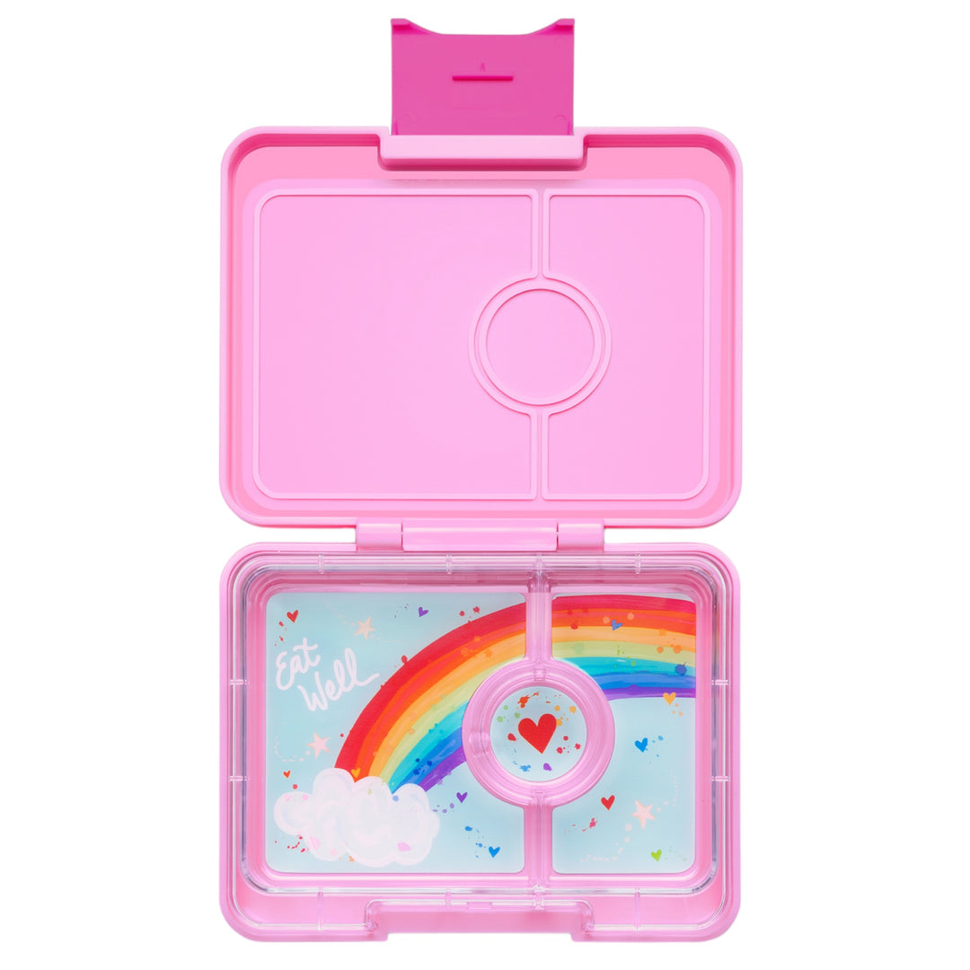 Snack Size Small Bento Lunch Box Power Pink (Rainbow)