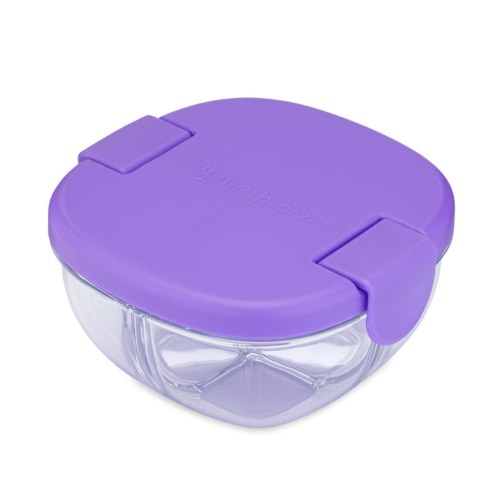 3 Compartment Leakproof Snack Bowl - Haze Purple