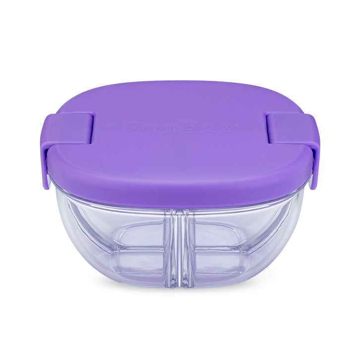 3 Compartment Leakproof Snack Bowl - Haze Purple