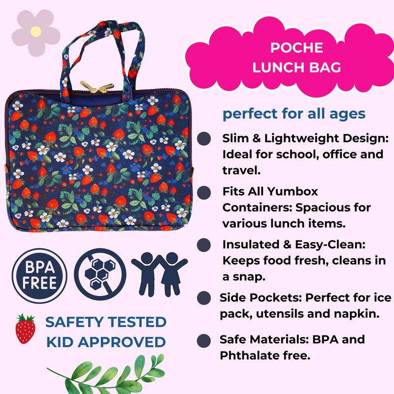 Poche Insulated Sleeve Lunch Bag for Yumbox Bento