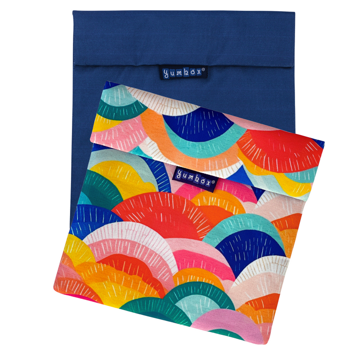 Reusable Sandwich & Snack Baggie - Set of 2 - Navy & Horizons