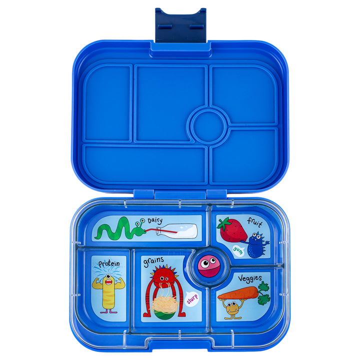 Leakproof Bento Box for Kids - Yumbox Original Surf Blue  (Funny Monsters)