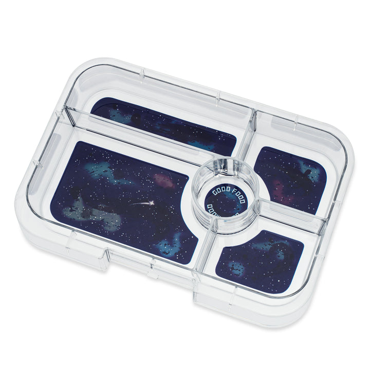 Leakproof Yumbox Tapas Bali Aqua - 5 Compartment - Galaxy Tray - Largest Size Bento