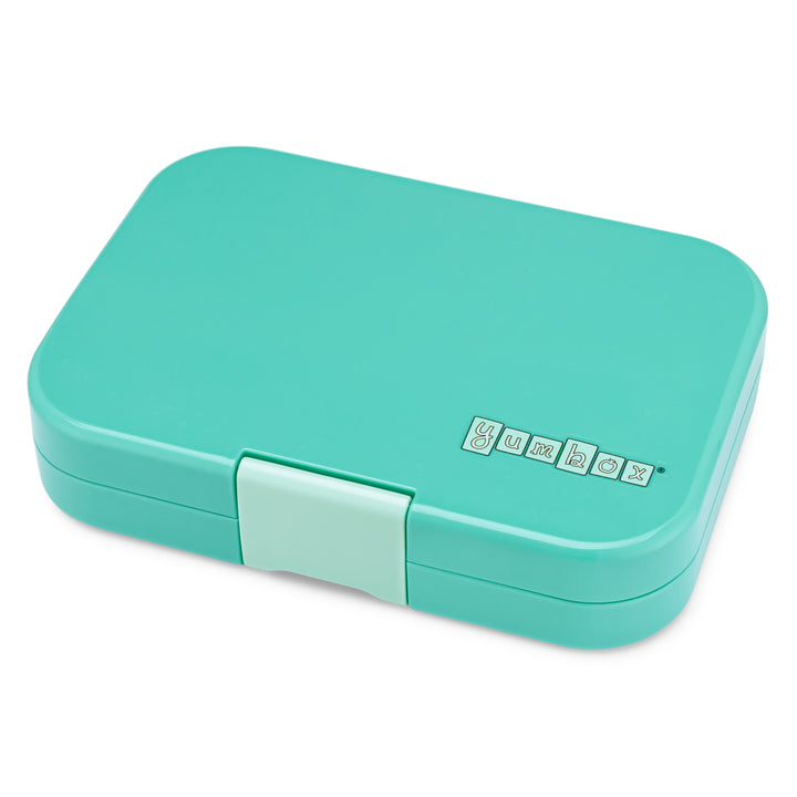 Leakproof Sandwich-Friendly Bento Lunch Box - Yumbox Tropical Aqua with Panther Tray