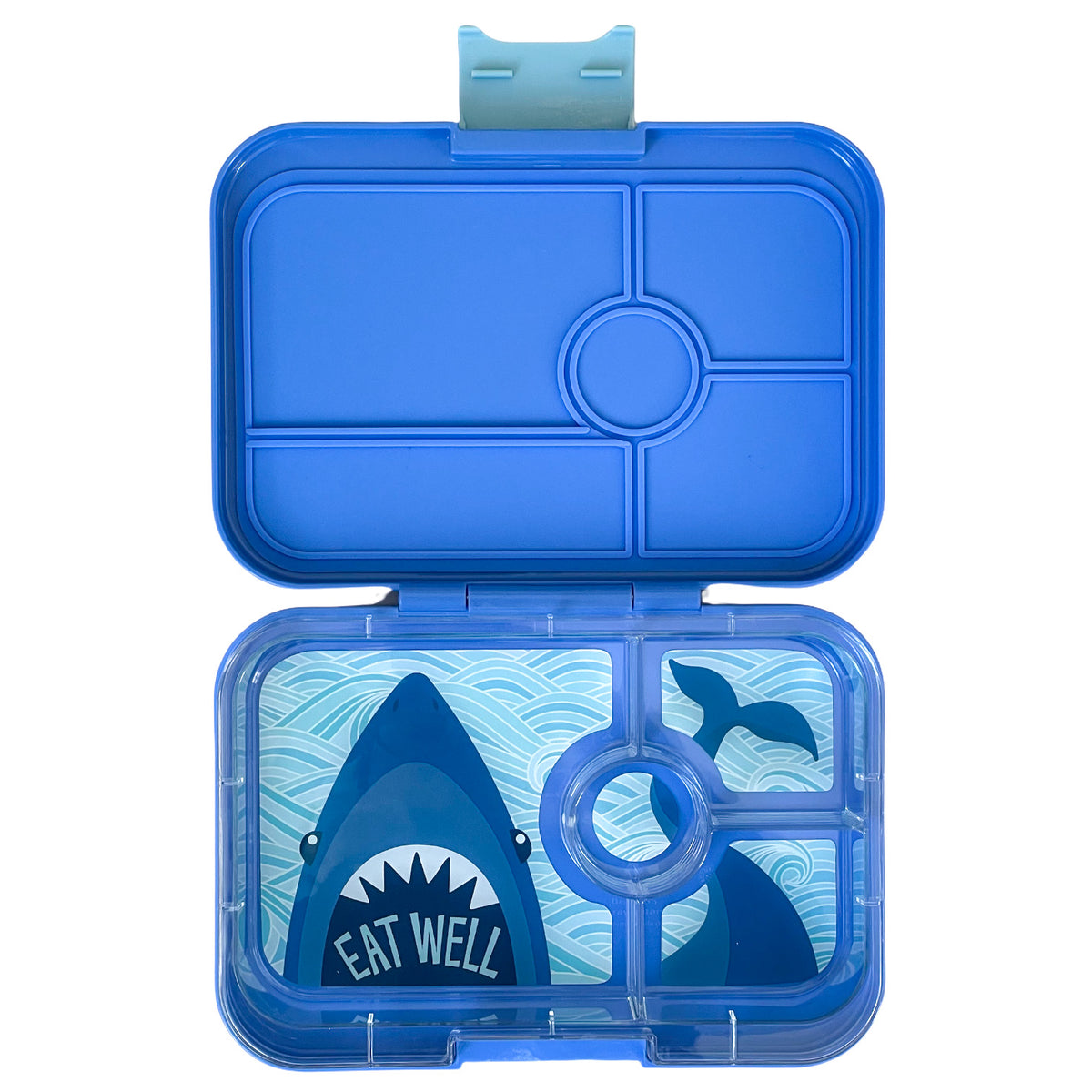 Tapas Large Leakproof Bento Lunch Box 4 Compartments · True Blue Shark