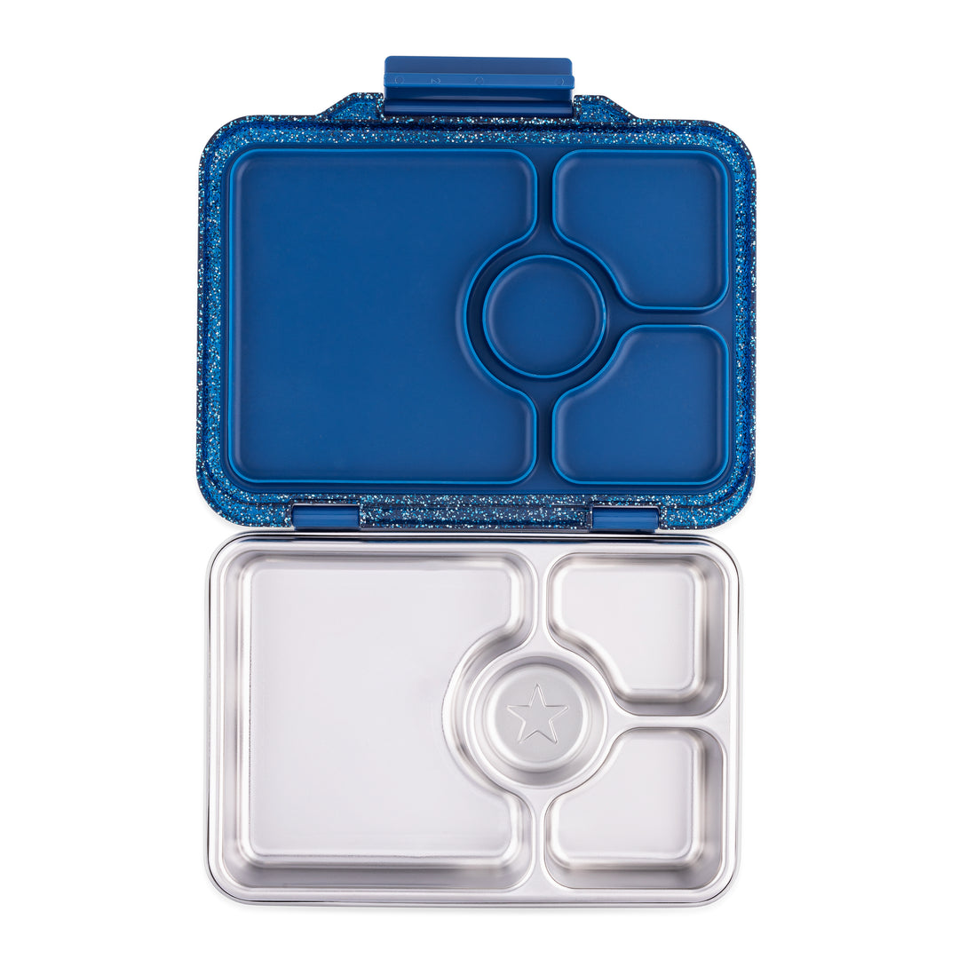 Yumbox Prêt – Leakproof Stainless Steel Bento - Twilight Blue Glitter